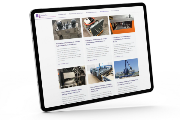 <b>Portfolio visuel</b> pour les réalisations